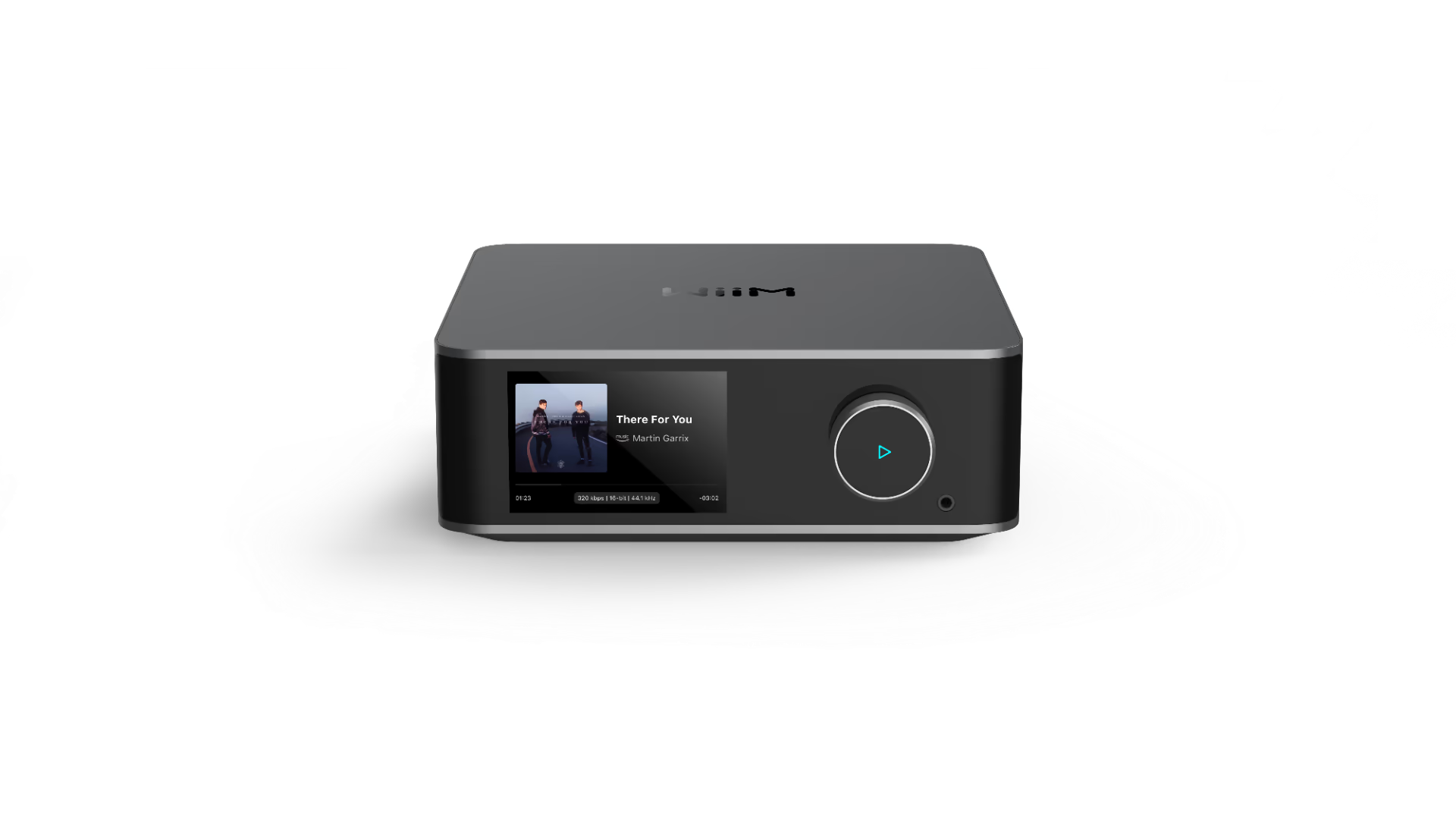WiiM Ultra Dark Grey med touchskærm foran