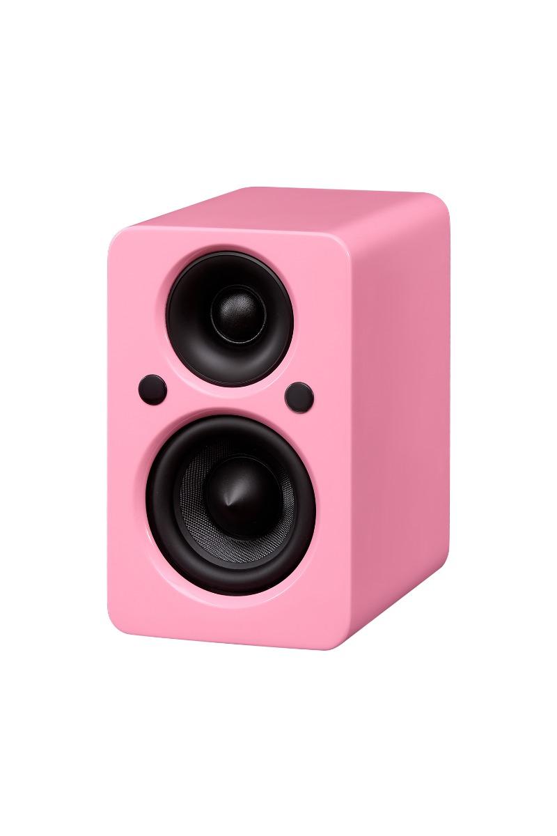Jamo Mini MK2 HDMI, lyserødt par kompakte aktive højttalere med blank finish