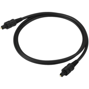 Sort optisk Toslink-kabel med forgyldte stik fra BeKent