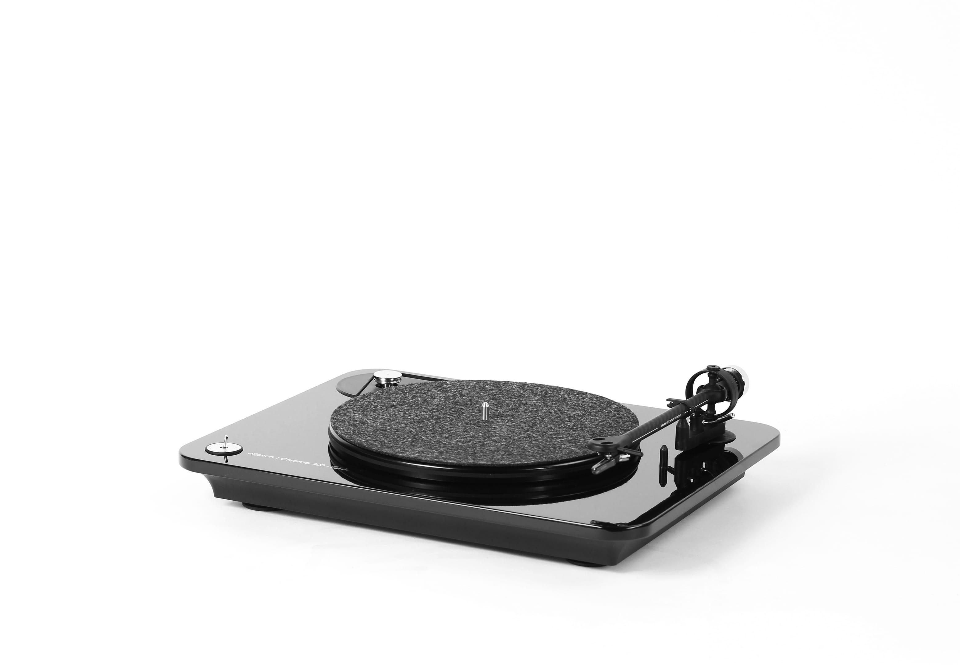 Elipson Chroma 400 pladespiller i sort med Ortofon OM10-pickup