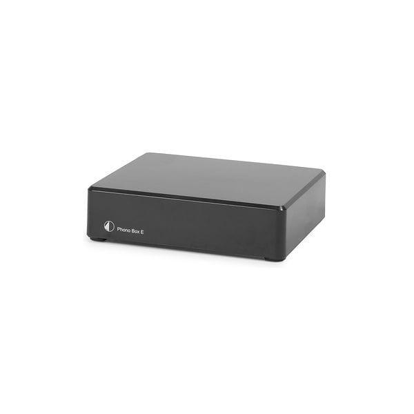 Pro-Ject Phono Box E Black RIAA-forforstærker i sort metalkabinet