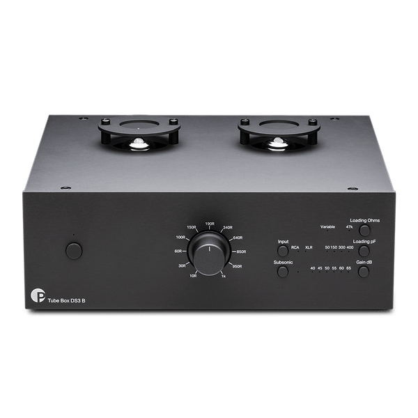 Pro-Ject Tube Box DS3B rør-phonoforstærker med XLR-udgange i sort