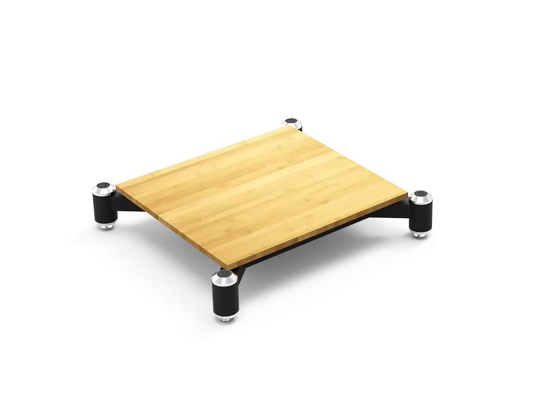 NorStone Spider Base modulopbygget hifi rack med bambushylde